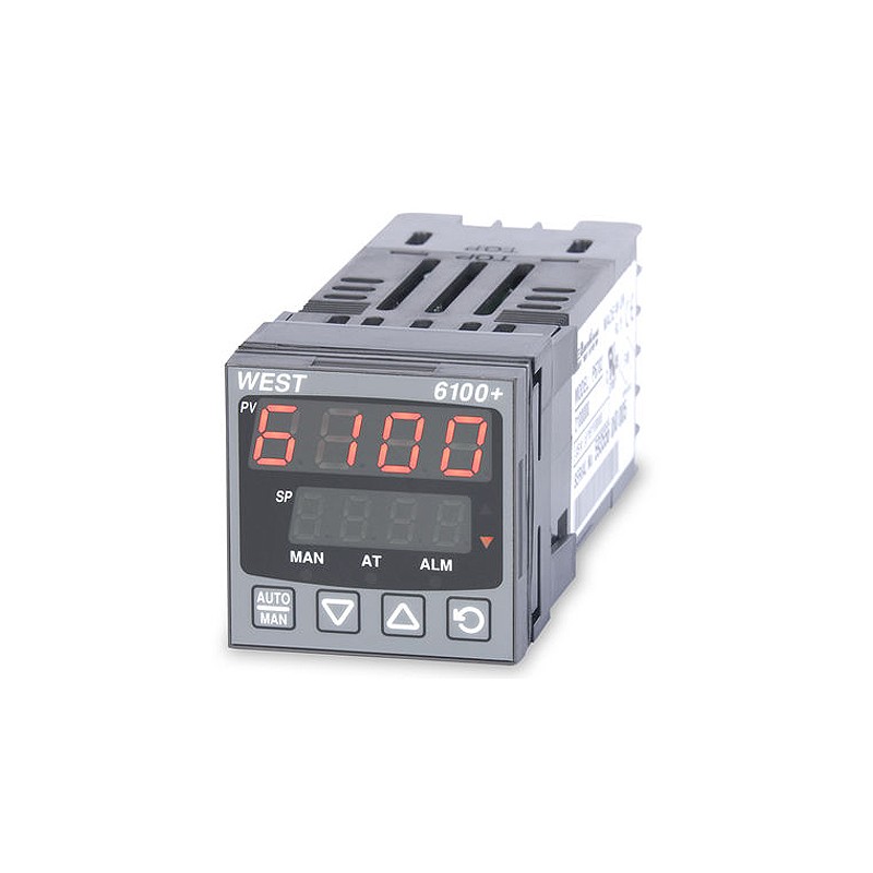 1 pcs - West Instruments P6100+ Panel Mount PID Temperature Controller, 48 x 48mm 1 Input, 3 Output Relay, SSR, 100 -