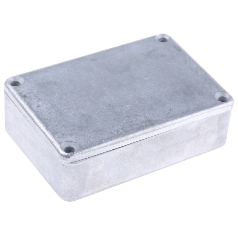 1 pcs - RS PRO Silver Die Cast Aluminium Enclosure, IP66, Silver Lid, 79.9 x 54.9 x 25.5mm