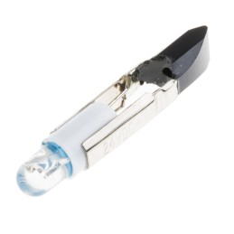 1 pcs - RS PRO Blue LED Indicator Lamp, 24V ac/dc, Telephone Slide Base, 5.5mm Diameter, 1200mcd