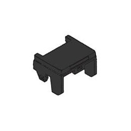 1 pcs : AML53-E10K - Switch Cases / Switch Covers 1/2 COVER BLK PB SW NO LEGEND