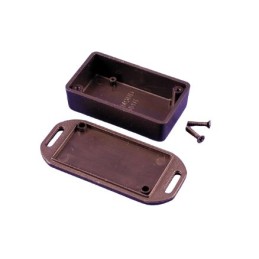 1 pcs - Hammond 1551 Series Black ABS Enclosure, IP54, Flanged, Black Lid, 60 x 35 x 20mm