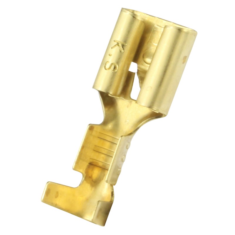 100 pcs - RS PRO Female Spade Connector, Receptacle, 1.5mm² to 2.5mm²