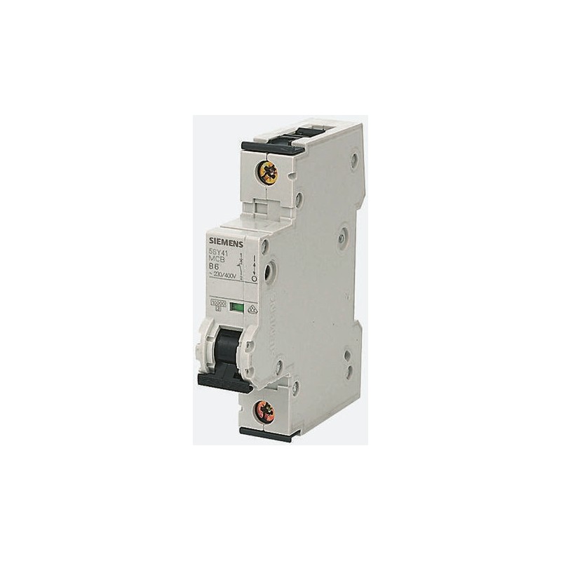 1 pcs - Siemens Sentron 5SY4 MCB, 1P, 20A Curve C, 400V AC, 10 kA Breaking Capacity