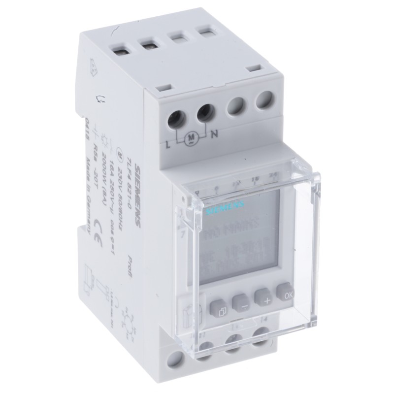 1 pcs - Siemens Digital DIN Rail Time Switch 230 V ac, 1-Channel