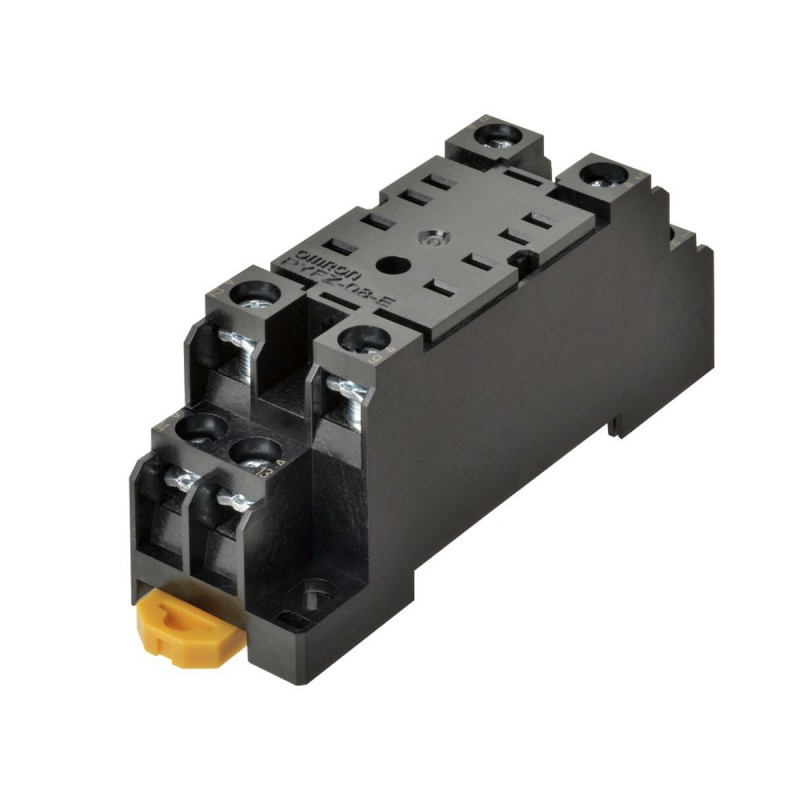 1 pcs - Omron 8 Pin 2250V ac DIN Rail Relay Socket, for use with Miniature Power Relays