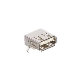 1 pcs : 690-004-221-013 - USB Connectors SINGLE JACK TYPE A GOLD FLASH RT ANGLE