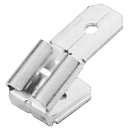 100 pcs - RS PRO Female to Male Spade Connector, Adapter, 6.35 x 0.8mm Tab Size