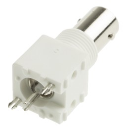 100 pcs - Amphenol RF, jack PCB Mount BNC Connector, 50Ω, Through Hole Termination, Straight Body