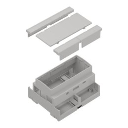 1 pcs - RS PRO Modular Enclosure Enclosure Type, 107 x 90 x 65.2mm, ABS DIN Rail Enclosure