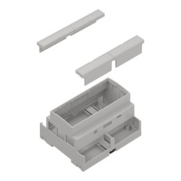 1 pcs - RS PRO Modular Enclosure Enclosure Type, 107 x 90 x 65.2mm, ABS DIN Rail Enclosure