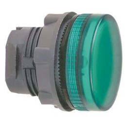 1 pcs - Schneider Electric Green Pilot Light Head, 22mm Cutout Harmony XB5 Series