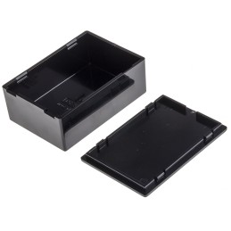 1 pcs - Takachi Electric Industrial SW Series Black ABS Enclosure, Black Lid, 65 x 45 x 25mm