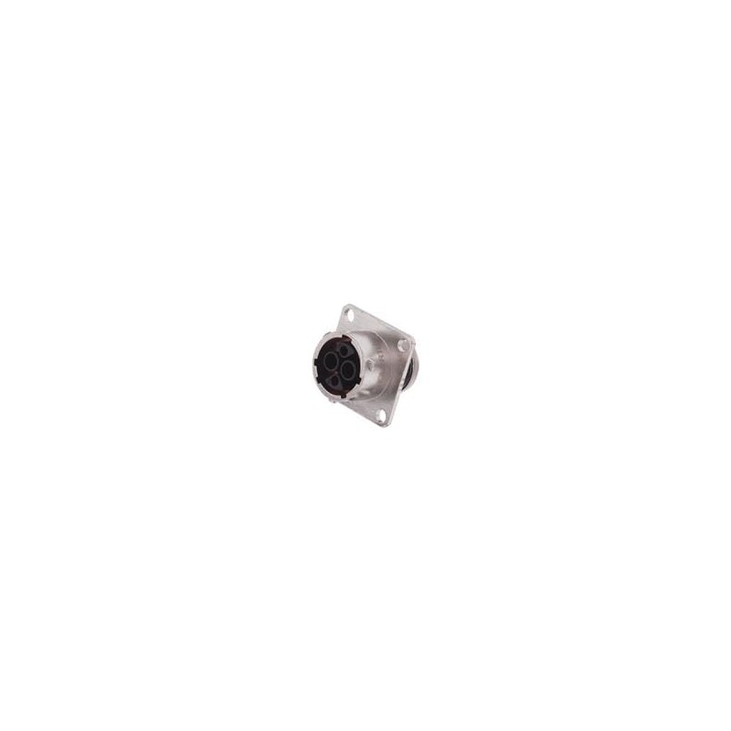 1 pcs : RT00122SNH - Standard Circular Connector Receptacle, Square Flange, 4 (2+2) Position, Female, Shell Size 12