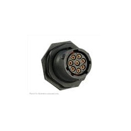 1 pcs : UTS7128S - Standard Circular Connector 8P Strt Socket Plug Jam Nut Size 12