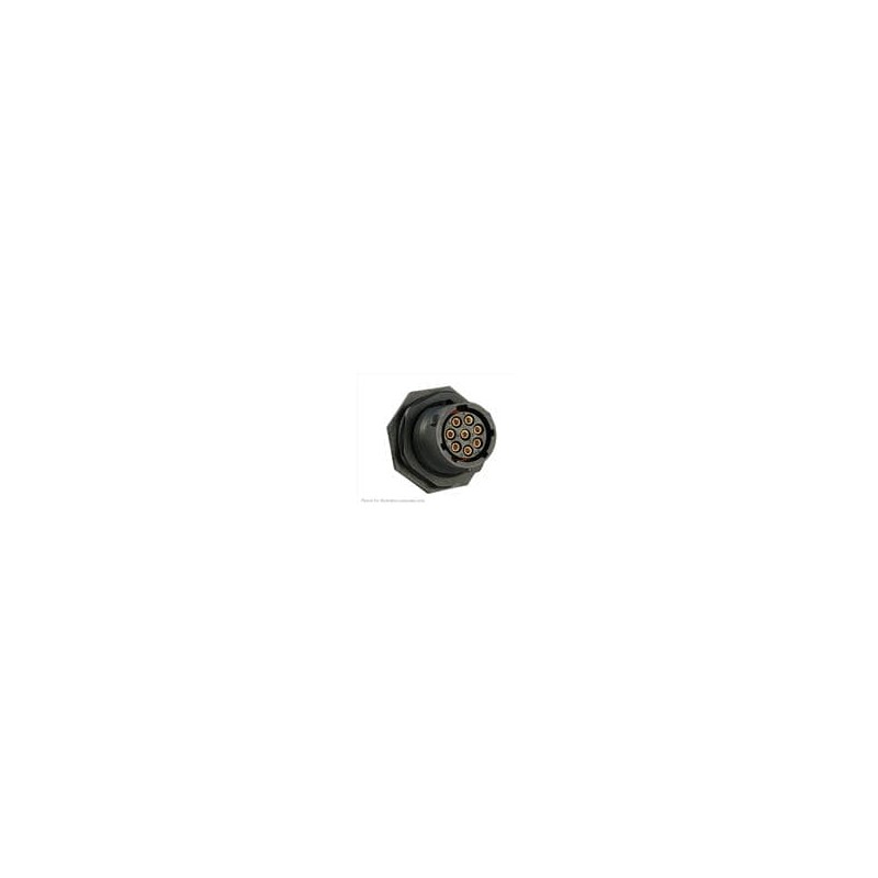 1 pcs : UTS7128S - Standard Circular Connector 8P Strt Socket Plug Jam Nut Size 12