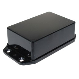 1 pcs - CAMDENBOSS Series 2000 Series Black ABS Enclosure, IP65, Flanged, Black Lid, 95 x 50 x 27mm