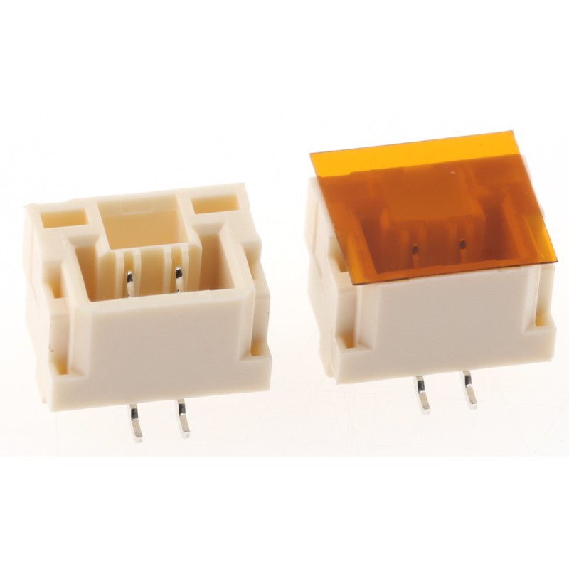 5 pcs - JST GH Series Straight Surface Mount PCB Header, 2 Contact(s), 1.25mm Pitch, Shrouded