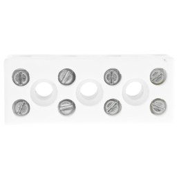 5 pcs - RS PRO Non-Fused Terminal Block, 4-Way, 5 - 32A, 12 AWG Wire, Screw Down Termination