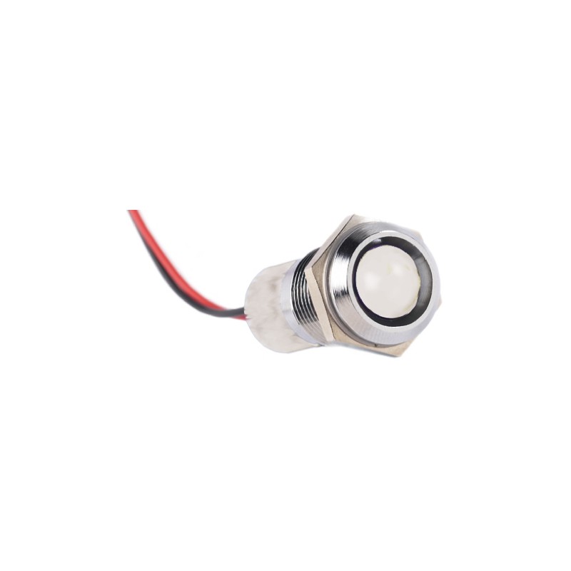 1 pcs - RS PRO Panel Mount Indicator, 24V dc, 14mm Mounting Hole Size, Lead Wires Termination, IP67