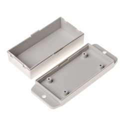 1 pcs - RS PRO White ABS Enclosure, Flanged, White Lid, 90 x 45 x 27mm