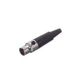 1 pcs : AG3F - XLR Connectors 3 Pole Mini XLR Cable Connectors G Type Female Machined Contacts Nickel Finish