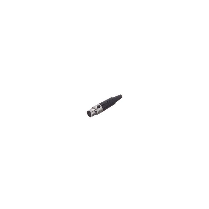 1 pcs : AG3F - XLR Connectors 3 Pole Mini XLR Cable Connectors G Type Female Machined Contacts Nickel Finish