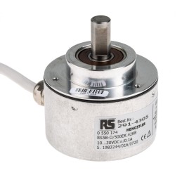 1 pcs - Hengstler RI58-O Series Incremental Incremental Encoder, 500 ppr, Push Pull Signal, Solid Type, 10mm Shaft