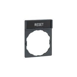 1 pcs : ZBY2322 - Switch Fixings STD LGND HLDR MARKED RESET(BLACK BKGRND)