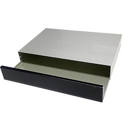 1 pcs - Takachi Electric Industrial YM Series Black, Silver Aluminium Desktop Enclosure, 150 x 100 x 40mm