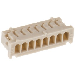 100 pcs - Hirose, DF13 Female Connector Housing, 1.25mm Pitch, 8 Way, 1 Row