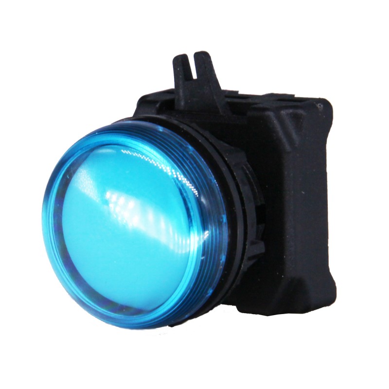 1 pcs - RS PRO Blue Pilot Light Head, 22.5mm Cutout