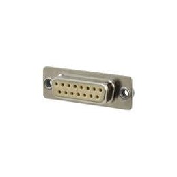 1 pcs : 772-E15-213R011 - D-Sub Standard Connectors IP67,15P FEM VERT NI W/CLINCH NUT 1