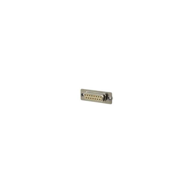 1 pcs : 772-E15-213R011 - D-Sub Standard Connectors IP67,15P FEM VERT NI W/CLINCH NUT 1