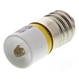 1 pcs - RS PRO Yellow LED Indicator Lamp, 6V ac/dc, E10 Base, 10mm Diameter, 630mcd