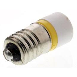 1 pcs - RS PRO Yellow LED Indicator Lamp, 6V ac/dc, E10 Base, 10mm Diameter, 630mcd