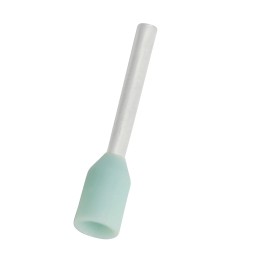 100 pcs - RS PRO Insulated Crimp Bootlace Ferrule, 6mm Pin Length, 1.1mm Pin Diameter, 0.34mm² Wire Size, Turquoise