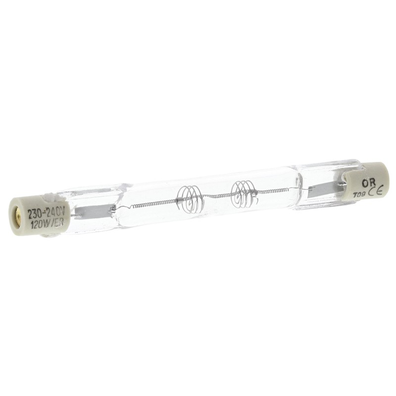 1 pcs - Orbitec 120 W Clear Linear Halogen Lamp R7s, Linear, 240 V ac, 8mm