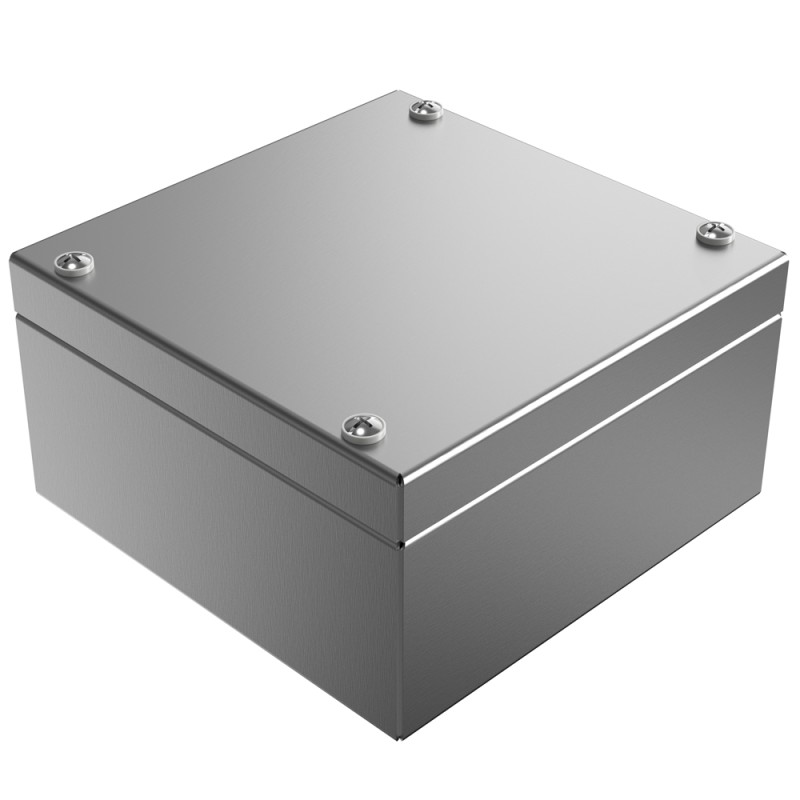 1 pcs - Rose Stainless Steel Enclosures Series Stainless Steel Wall Box, IP66, 150 mm x 150 mm x 81mm