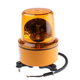 1 pcs - Schneider Electric Harmony XVR Series Amber Rotating Beacon, 24 V ac/dc, Screw Mount, LED Bulb, IP67