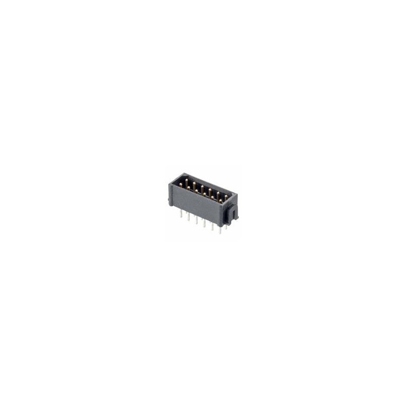 1 pcs : M80-8541442 - Headers & Wire Housings 7+7 POS DIL MALE VERT UNLATCHED TIN