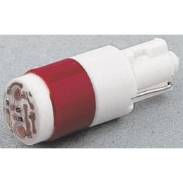 1 pcs - RS PRO Red LED Indicator Lamp, 24V ac/dc, Wedge Base, 5.46mm Diameter, 24mcd