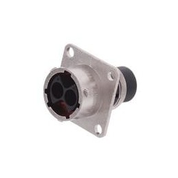 1 pcs : RT00122PNH - Standard Circular Connector Receptacle, Square Flange, 4 (2+2) Position, Male, Shell Size 12