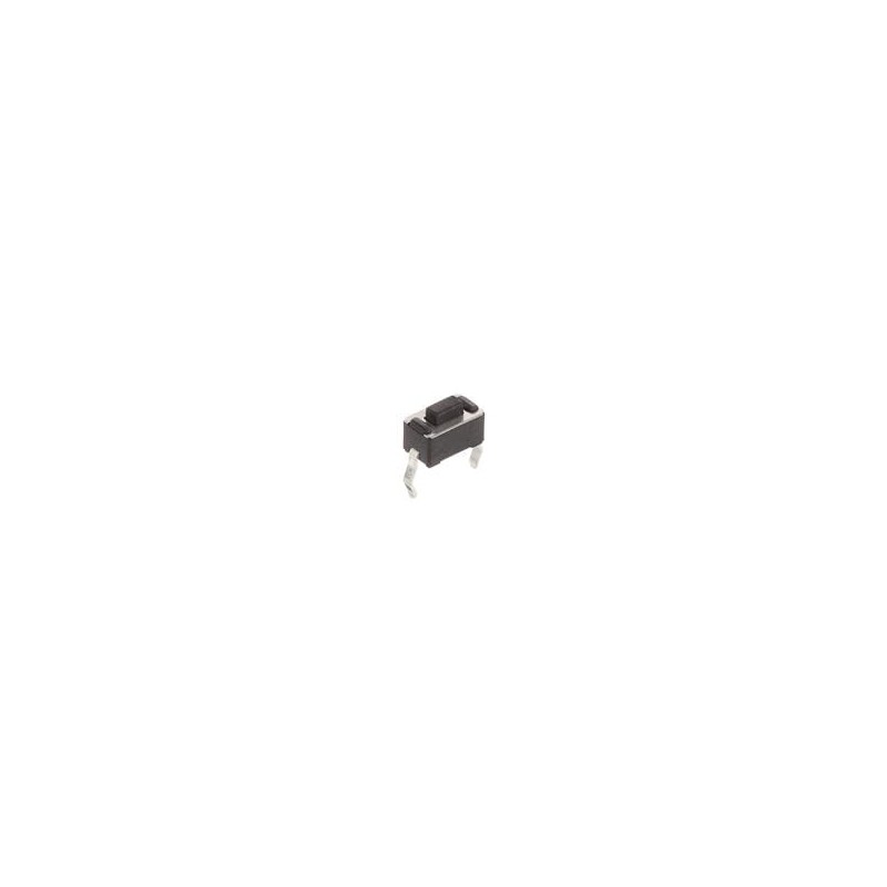 1 pcs : PTS636 SL43 LFS - Tactile Switches Tact 50mA 12VDC, 6.0x3.5, 4.3mm H, 130gf, THT leads, Black Actuator