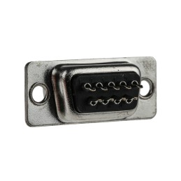 5 pcs - ITT Cannon ZD* 9 Way Panel Mount D-sub Connector Socket, 2.84mm Pitch