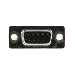 5 pcs - ITT Cannon ZD* 9 Way Panel Mount D-sub Connector Socket, 2.84mm Pitch