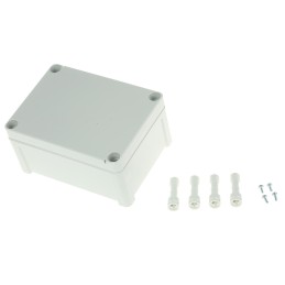 1 pcs - Fibox TEMPO Series Grey ABS Enclosure, IP65, Grey Lid, 130 x 95 x 65mm