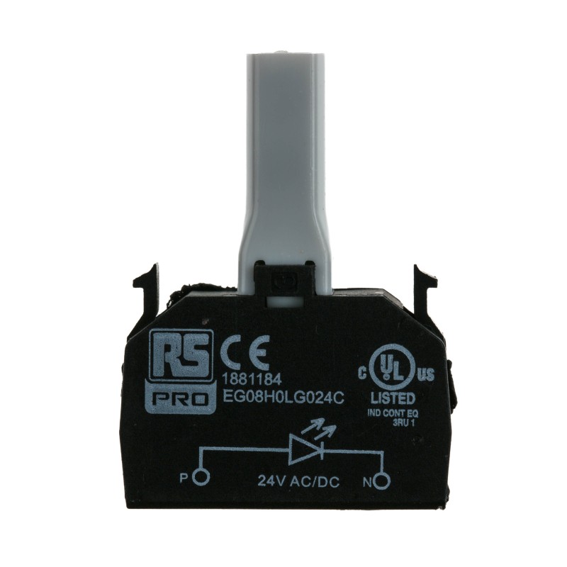 1 pcs - RS PRO Light Block - Green, 24 V ac/dc