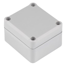 1 pcs - RS PRO Grey ABS Enclosure, IP67, IK09, Grey Lid, 63.15 x 57.1 x 36.65mm