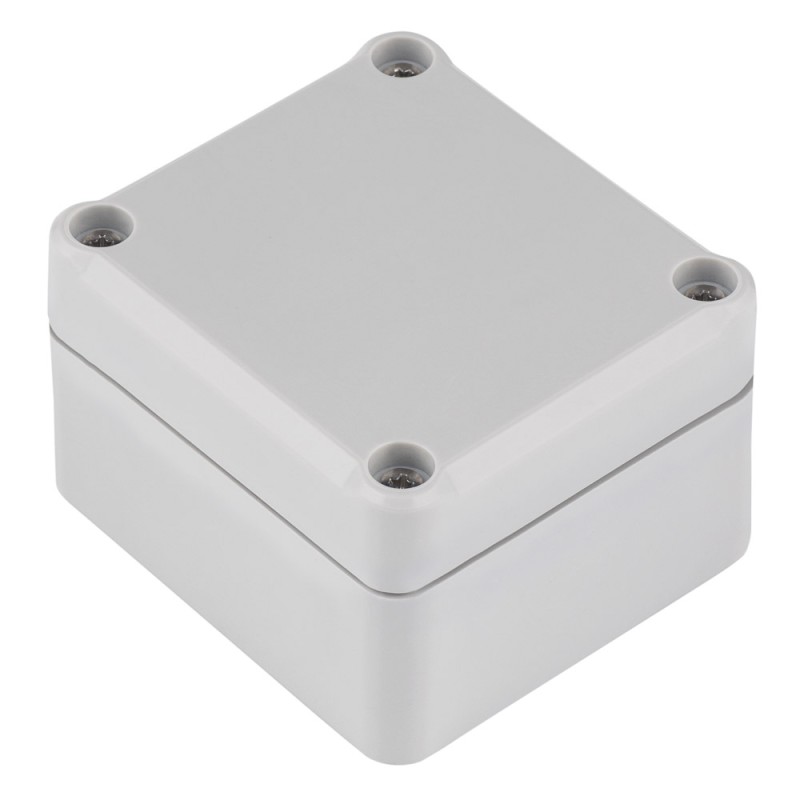 1 pcs - RS PRO Grey ABS Enclosure, IP67, IK09, Grey Lid, 63.15 x 57.1 x 36.65mm