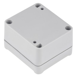 1 pcs - RS PRO Grey ABS Enclosure, IP67, IK09, Grey Lid, 63.15 x 57.1 x 36.65mm